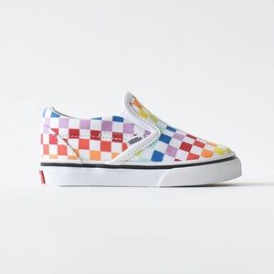 🌈Vans Rainbow Checkerboard Slip-On Sneakers🌈